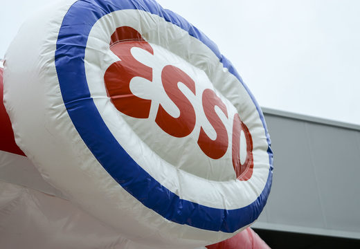 Maßgeschneiderte Esso - eine hüpfburg sonderanfertigung mit Rahmen, hergestellt bei JB-Hüpfburgen Deutschland. Bestellen sie aufblasbare werbeartikel in allen formen, größen und ihren firmenfarben bei JB-Hüpfburgen Deutschland