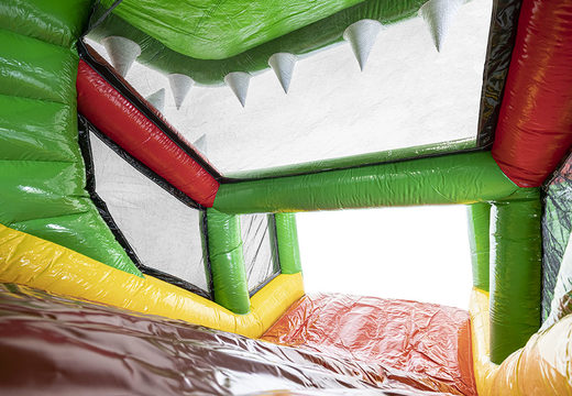 Bestellen sie modularen hindernisparcours krokodil 13,5 meter lang mit passenden 3D-objekten für kinder. Kaufen sie aufblasbare hindernisparcours jetzt online bei JB-Hüpfburgen Deutschland