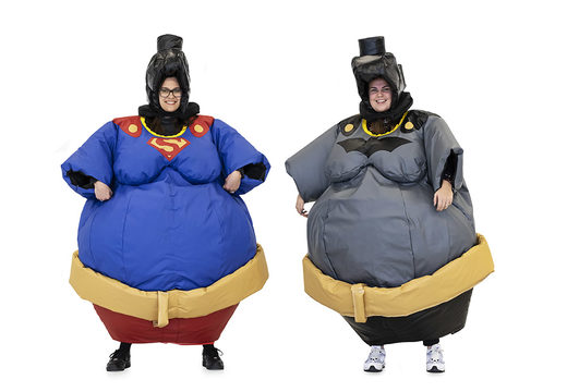 Bestellen sie aufblasbare sumo-anzüge im superman & batman-design für jung und alt. Kaufen sie aufblasbare sumo-anzüge online bei JB-Hüpfburgen Deutschland