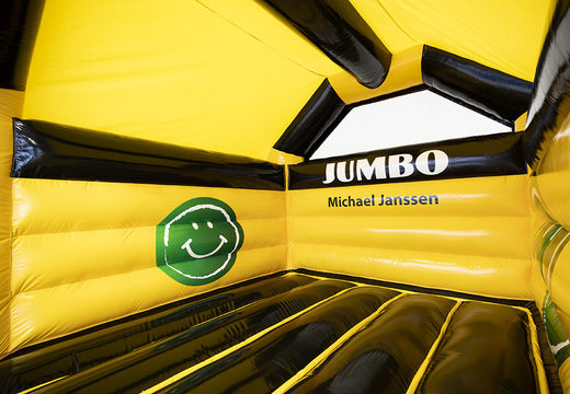 Kaufen sie maßgefertigte Jumbo-A-Frame-Schlauchboote für hüpfburg werbung bei JB-Hüpfburgen Deutschland. Fordern sie jetzt ein kostenloses design für aufblasbare individuelle hüpfburgen in Ihrer eigenen corporate identity an