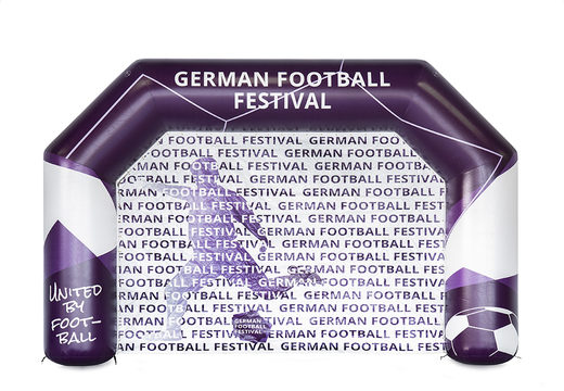 Aufblasbarer bogen, maßgefertigter start- und zielbogen für das deutsche fußballfestival zum kauf bei JB-Hüpfburgen Deutschland. Kaufen sie maßgeschneiderte reklamebogen online bei JB-Hüpfburgen Deutschland