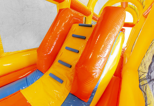 Grosse aufblasbare Wasserrutsche Strand mit Pool für Kids bei JB Hüpfburgen zu kaufen