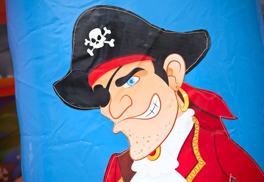 Kleine Hüpfburg Multifun mit Rutsche im Pirat Thema für Kinder bestellen 