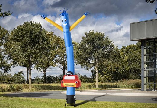 Kaufen sie ein 6m aufblasbares airdancer 3D auto in blau bei JB-Hüpfburgen Deutschland. Abgefahrener winkender schlauchmann in standardfarben und -größen direkt online bestellen