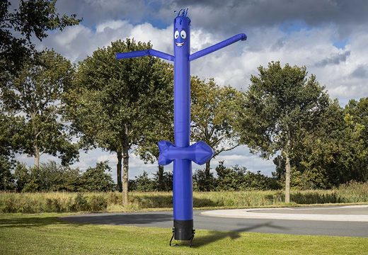Bestellen sie einen aufblasbaren 6m airdancer 3D-Richtungspfeil in dunkelblau bei JB-Hüpfburgen Deutschland. Aufblasbare skytube in standardfarben und -größen direkt online kaufen