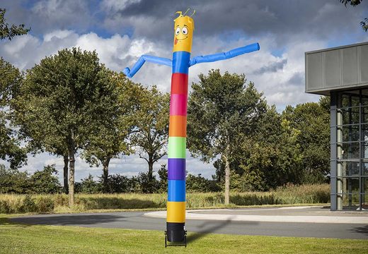 Kaufen sie jetzt den 6m airdancer in Regenbogenfarbe horizontal online bei JB-Hüpfburgen Deutschland. Alle handelsüblichen aufblasbaren skydancer werden superschnell geliefert