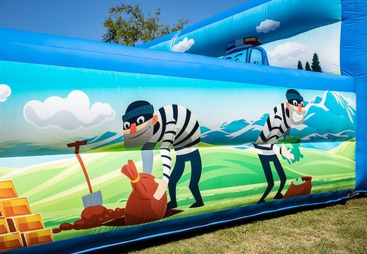 Inflatable open bubble boarding springkussen met schuim bestellen in thema auto cars voor kinderen