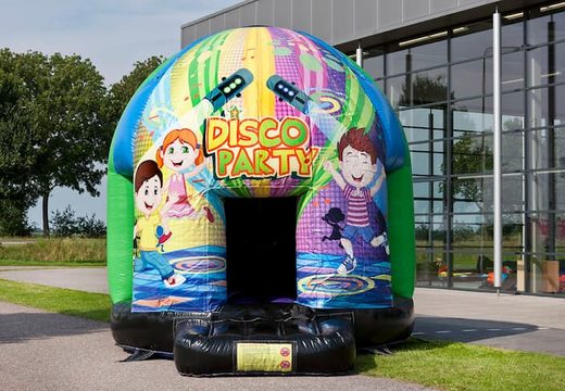 Bestellen sie die disco multithemen 4,5m hüpfburg im kids party thema für kinder. Kaufen sie aufblasbare hüpfburgen bei JB-Hüpfburgen Deutschland