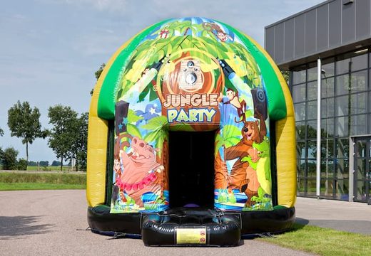 5,5 m große disco-hüpfburg mit vielen themen im jungle party-thema für kinder. Kaufen sie aufblasbare hüpfburgen online bei JJB-Hüpfburgen Deutschland