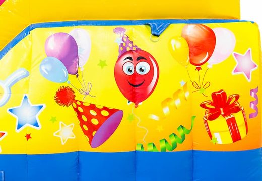 Bestellen sie eine große aufblasbare offene multiplay-hüpfburg mit rutsche im funcity-party-thema für kinder. Kaufen sie hüpfburgen online bei JB-Hüpfburgen Deutschland