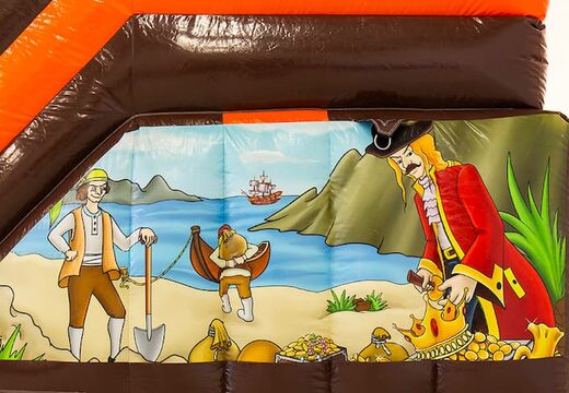 Bestellen sie eine multifunktionale piraten-hüpfburg mit rutsche für kinder. Kaufen sie hüpfburgen online bei JB-Hüpfburgen Deutschland