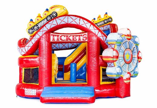 Bestellen sie eine multifunktionale funcity rollercoaster hüpfburg für kinder. Kaufen sie hüpfburgen online bei JB-Hüpfburgen Deutschland