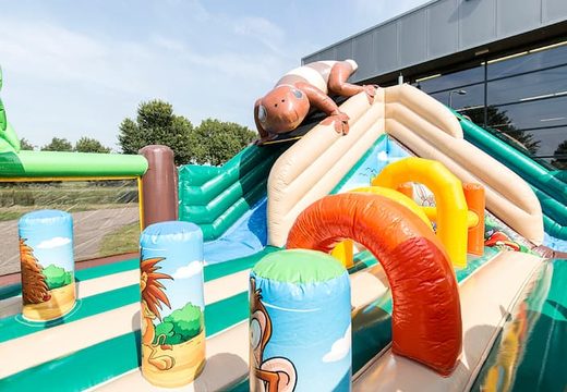 Grosse XXL Springburg Sealife Welt mit Rutsche und Dach für Kinder kaufen