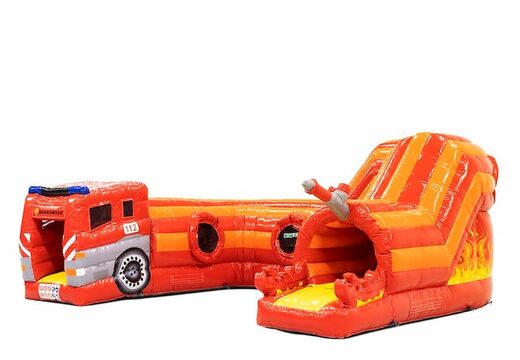 Kaufen sie eine große aufblasbare indoor spielspaß hüpfburg kriechtunnel im thema kinder feuerwehr. Bestellen sie hüpfburgen online bei JB-Hüpfburgen Deutschland
