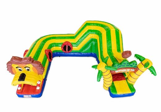 Playfun krabbeltunnel-hüpfburg im löwen-design für kinder kaufen. Bestellen sie hüpfburgen online bei JB-Hüpfburgen Deutschland