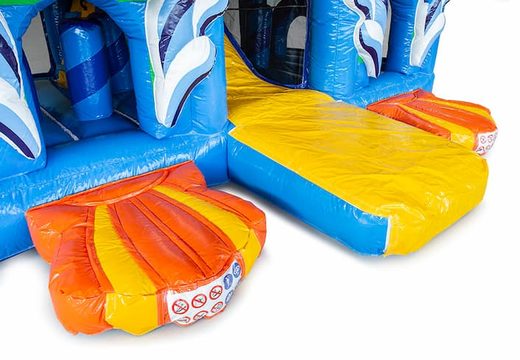Nemo-themen-hüpfburg mit rutsche und 3D-objekten für kinder. Bestellen sie hüpfburgen online bei JB-Hüpfburgen Deutschland