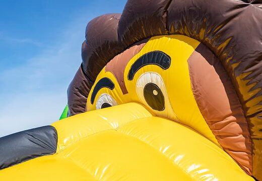 Opblaasbare schuim bubble park in thema leeuw kopen voor kids