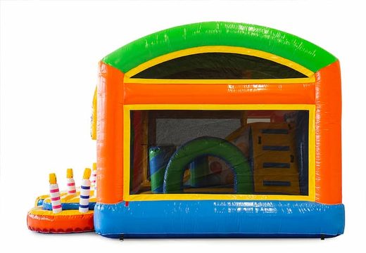 Party-hüpfburg mit rutsche und 3D-objekten für kinder. Bestellen sie hüpfburgen online bei JB-Hüpfburgen Deutschland