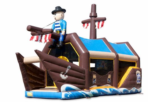 Schiesskombi piraten-hüpfburg mit schiessspiel und rutsche für kinder bestellen. Kaufen sie hüpfburgen online bei JB-Hüpfburgen Deutschland