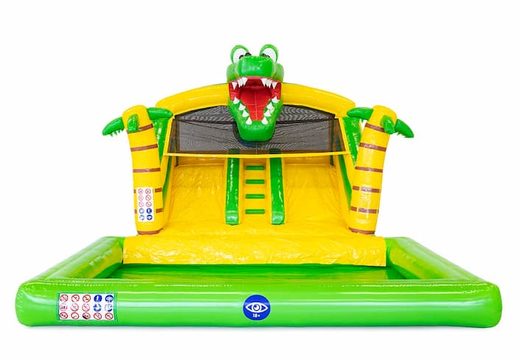Bestellen sie splashy slide crocodile hüpfburg mit anschließbarer badewanne bei JB-Hüpfburgen Deutschland. Kaufen sie aufblasbare hüpfburgen online bei JB-Hüpfburgen Deutschland