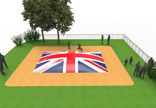 Bestellen sie den aufblasbaren airmountain im UK-flaggen-thema für kinder. Kaufen sie aufblasbare luftberge jetzt online bei JB-Hüpfburgen Deutschland