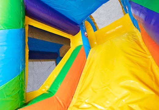 Opblaasbaar Jumpy Happy Splash springkussen met zwembad bestellen in thema feest party voor kids bij JB Inflatables