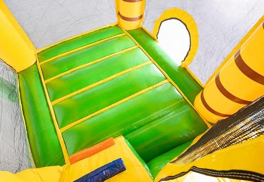 Opblaasbaar Multi Splash Bounce springkussen met ballenbak verkrijgbaar in thema jungle oerwoud voor kids bij JB Inflatables