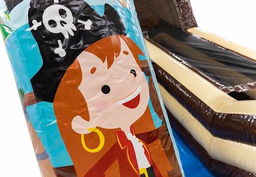 Aufblasbare Rutsche Hüpfburg mit Gebläse im Piraten Thema für Kids online bestellen