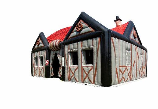 Opblaasbare op maat gemaakte tent in de vorm van een groot huis