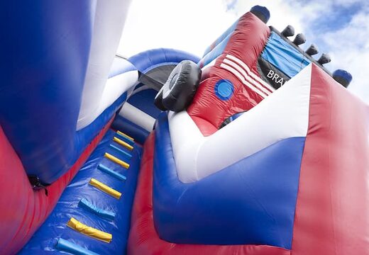 4in1 Hüpfburg Rutsche Feuerwehr mit Planschbecken für den Sommer online für Kinder zu kaufen