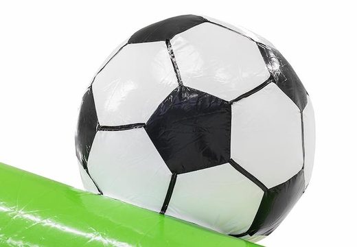 Kaufen Sie aufblasbare Hüpfburg mit Rutsche im Fußball-Design für Kinder