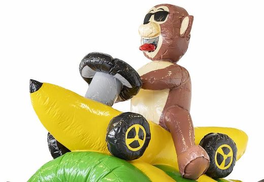 Bananen-Affe-Thema-aufblasbares aufblasbares mit Rutsche für Verkauf für Kinder