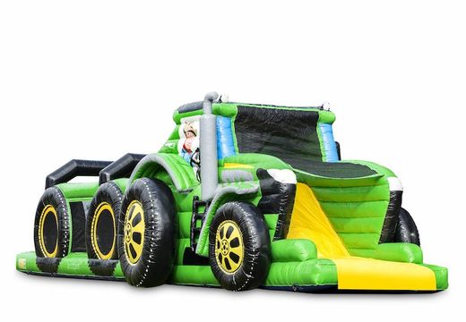 Bestellen sie einen aufblasbaren einzigartigen 17 meter breiten hindernisparcours im traktor-design für kinder. Kaufen sie aufblasbare hindernisparcours jetzt online bei JB-Hüpfburgen Deutschland
