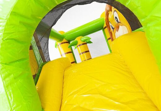 Kaufen Sie kleine aufblasbare Hüpfburg mit Rutsche im Dschungel-Design
