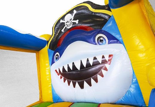 Kaufen Sie kompakte aufblasbare aufblasbare Hüpfburg im Piratenthema für Kinder