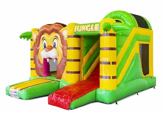 Aufblasbares Luftkissen zum Thema Dschungel mit Rutsche zum Verkauf für Kinder