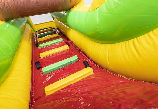 Jungle Theme Aufblasbare Luftkissenrutsche für Kinder zum Verkauf
