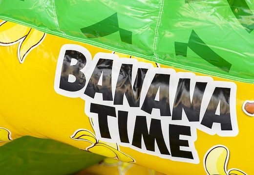 standaard opblaasbaar springkussen in bananen apen thema bestellen voor kids