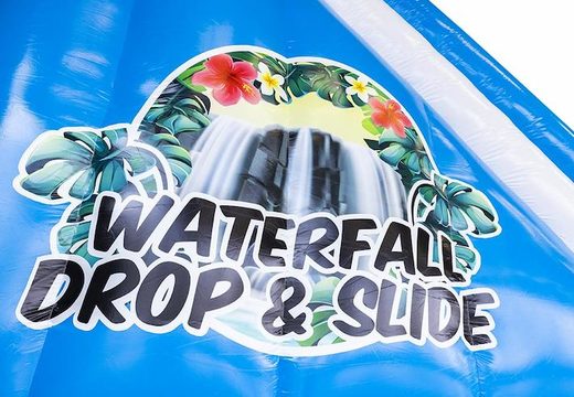 Bestellen Sie aufblasbare große Wasserrutsche im Wasserfall-Design für Kinder