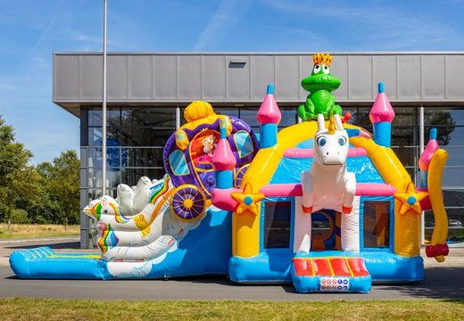 Aufblasbare Multiplay Super-Hüpfburg im Einhorn-Stil mit vielen Farben für Kinder zu verkaufen