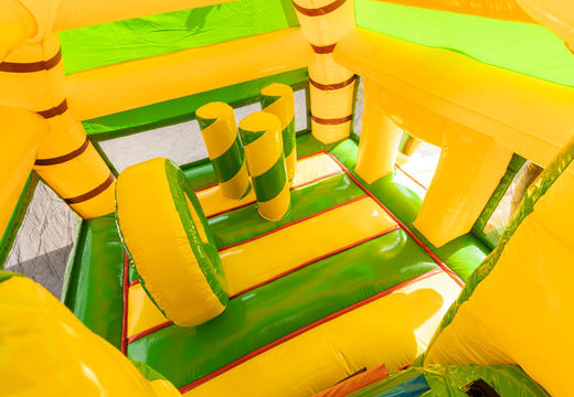 Bestellen Sie aufblasbare Multiplay große Hüpfburg mit Rutsche im Dschungel-Design für Kinder