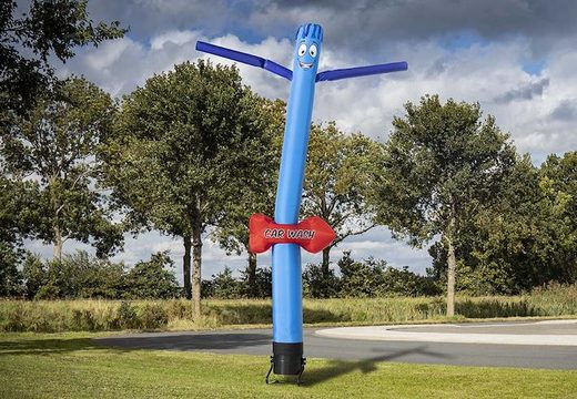 Kaufen sie eine aufblasbare 6m airdancer party autowaschanlage mit richtungspfeil in blau bei JB-Hüpfburgen Deutschland. Aufblasbare skytube in standardfarben und -maßen direkt online bestellen