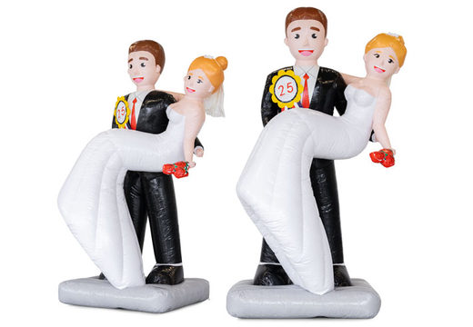 Aufblasbare Puppen Brautpaar 25 Jahre verheiratet bestellen