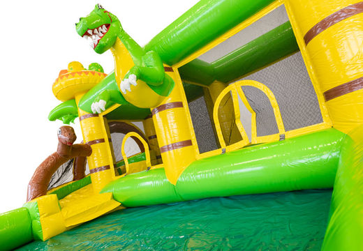 Kaufen Sie große aufblasbare Hüpfburg im Dino-Thema für Kinder. Schlauchboote online bestellen bei JB-Hüpfburgen Deutschland