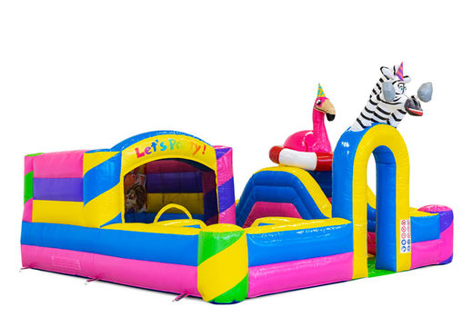 Kaufen Sie einen farbigen aufblasbaren Park im Party-Thema für Kinder. Bestellen Sie Schlauchboote online bei JB-Hüpfburgen Deutschland
