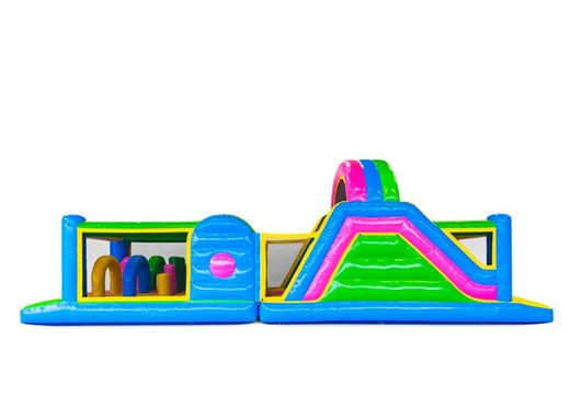Bestellen Sie 13 meter Hüpfburg im Fröhliche Farben für Kinder. Kaufen sie aufblasbare hindernisparcours jetzt online bei JB-Hüpfburgen Deutschland