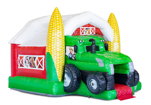 Aufblasbare Hüpfburg Slide Combo im Traktor-Design zum Verkauf bei JB Inflatables. Bestellen Sie aufblasbare Hüpfburgen bei JB-Hüpfburgen Deutschland