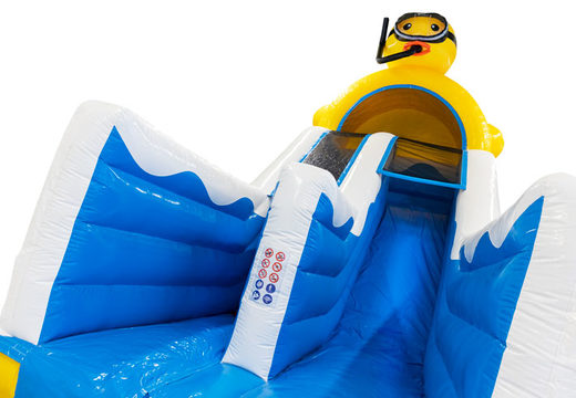 Holen Sie sich jetzt Ihre Rubber Duck 4 in 1 Rutsche für Kinder online. Bestellen Sie aufblasbare Rutschen bei JB-Hüpfburgen Deutschland