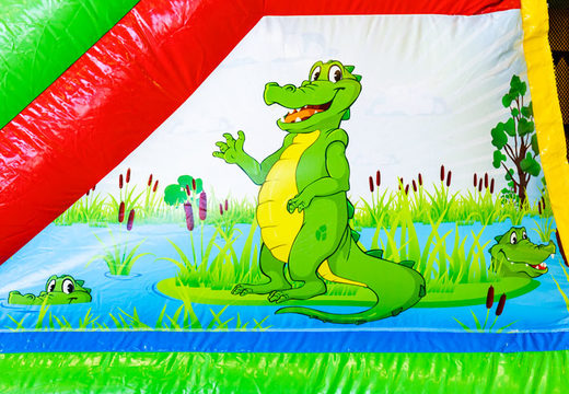 Aufblasbare Mini-Multiplay-Hüpfburg im Krokodil-Design zum Verkauf für Kinder. Bestellen Sie jetzt aufblasbare Hüpfburgen bei JB-Hüpfburgen Deutschland