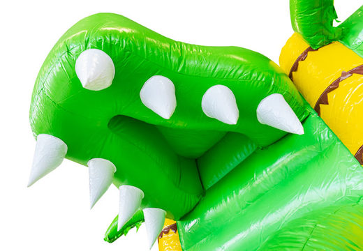 Bestellen Sie aufblasbare Hüpfburg Mini Multiplay im Krokodil-Design für Kinder. Kaufen Sie aufblasbare Hüpfburgen bei JB-Hüpfburgen Deutschland